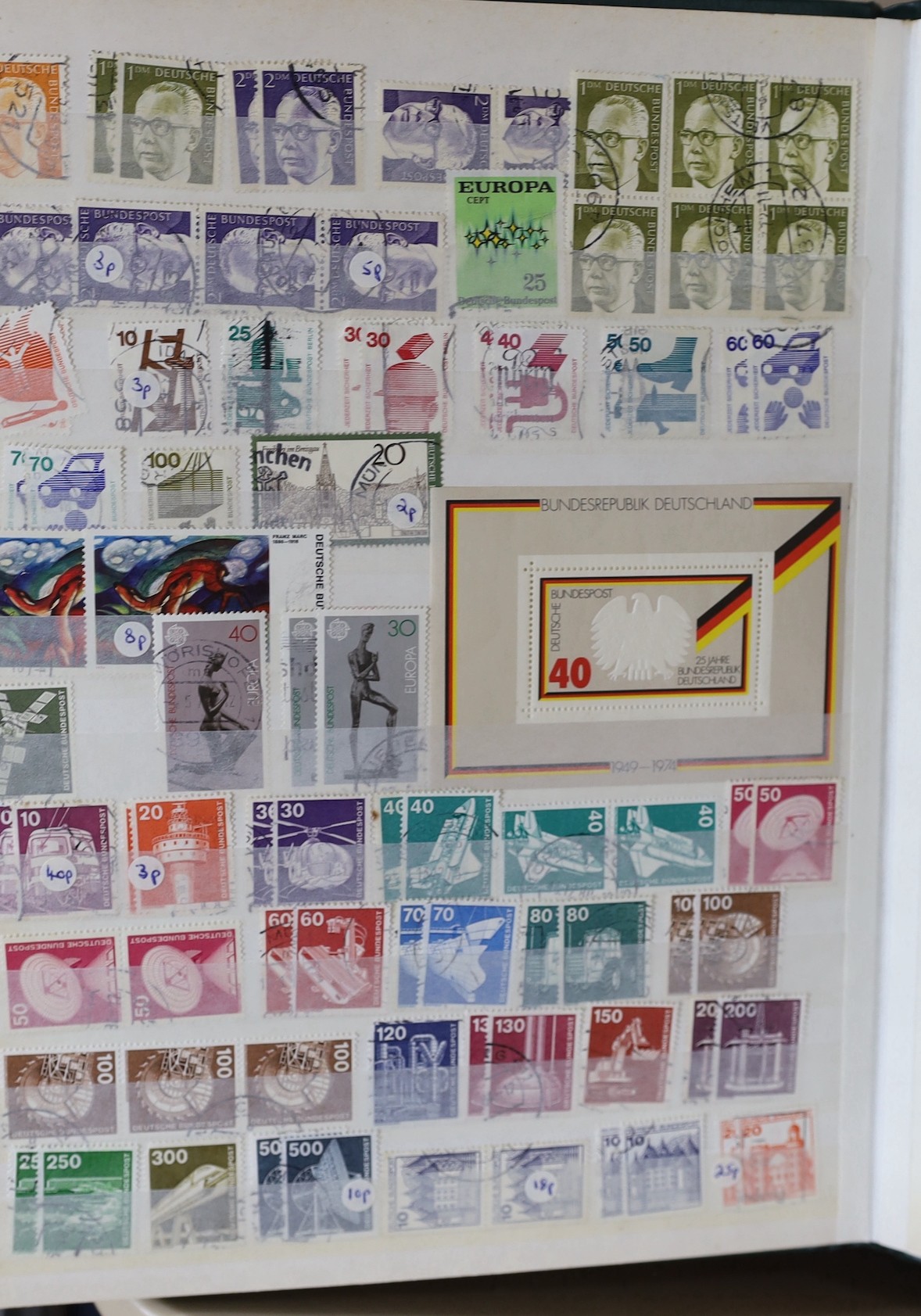 Ten albums World stamps and FDCs, modern airmail covers